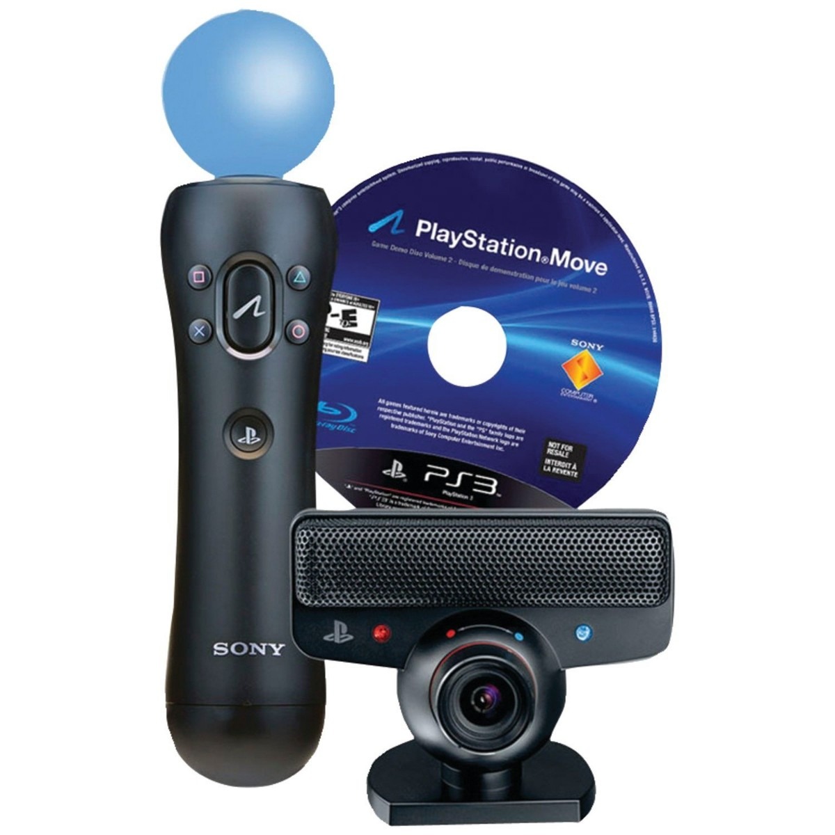 Kit Movie Essentials Para Playstation 3 Move Camera R 299 99 Em playstation-move-starter-pack-with-playstation-eye-camera-move