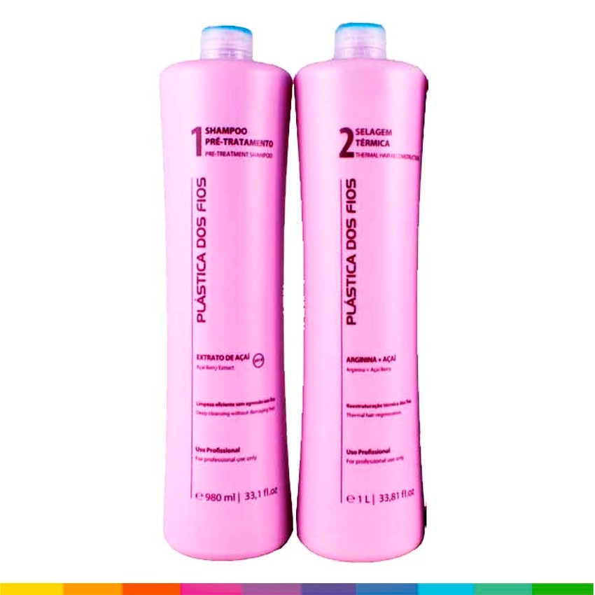Kit Plastica Dos Fios Progressiva Shampoo + Ativo + Frete