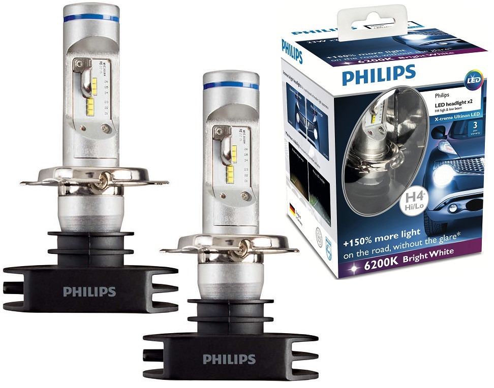 Philips h4 купить. Philips x-treme Ultinon led h4. Philips h4 Ultinon led 6200k. Led лампы h4 Philips x-treme Ultinon. Philips led hl h4.