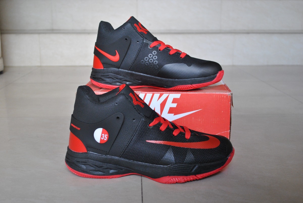 Kp3 Botas Nike Kevin Durant Trey 5 Negro / Rojo Caballeros - Bs. 100.069,78  en Mercado Libre