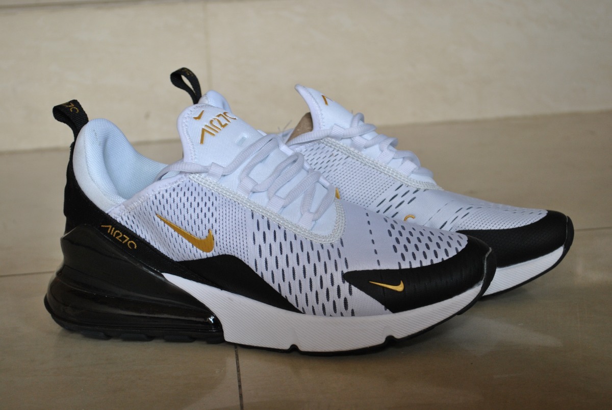 nike 270 negras con dorado