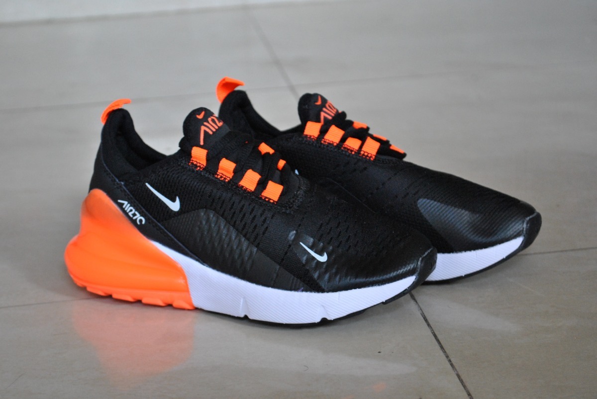 nike 270 negro naranja