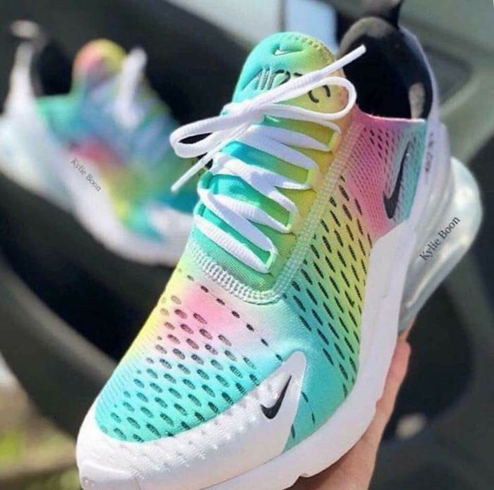 Kylieboon X Nike Air Max 270 Customs Colorful In Womens Size Kylieboon X Nike Air Max 270 Customs Colorful In Womens Size