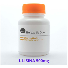 L-lysine 500mg L-lisina Contra Herpes : 250 Cápsulas
