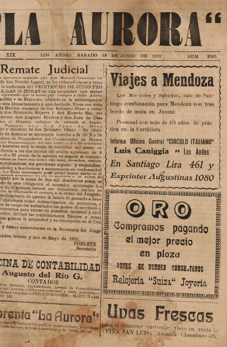 la aurora de los andes periodico antiguo D_NQ_NP_877501 MLC20355608030_072015 F