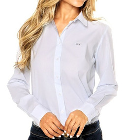 camisa blanca lacoste mujer