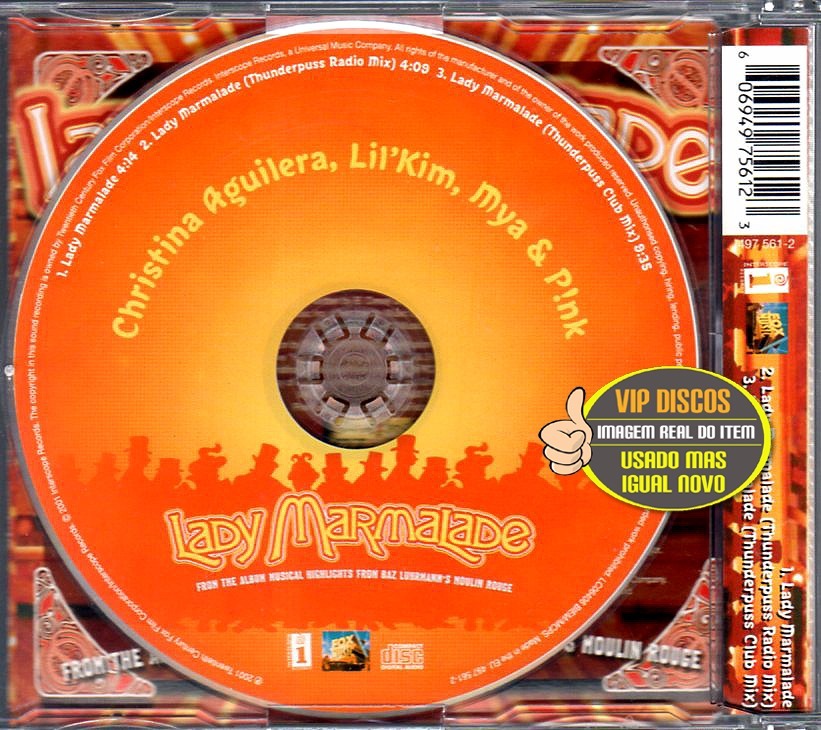 lady marmalade christina aguilera cd lady marmalade christina aguilera cd