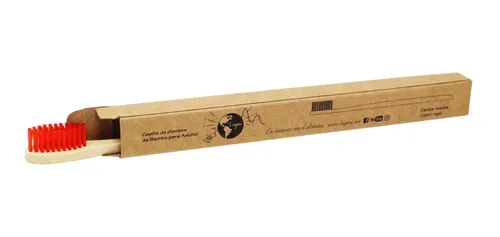 Lagnie 1 Cepillo De Dientes Ecológico De Bambú Con Caja Adulto, Colores Disponibles Al Elegir Variante, Cerda Media Full