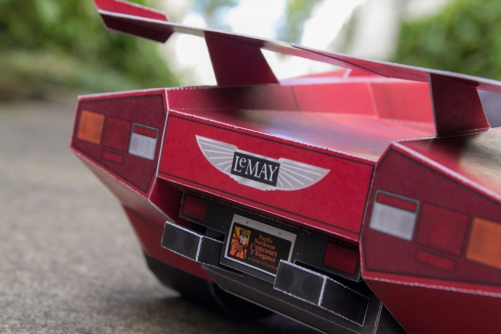 Lamborghini Countach (modelo Para Armar En Papel) - $ 49 