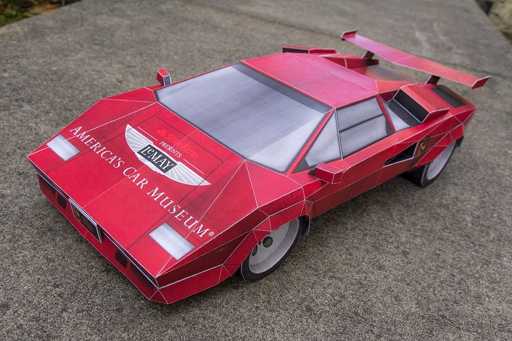 Lamborghini Countach (modelo Para Armar En Papel) - $ 49 