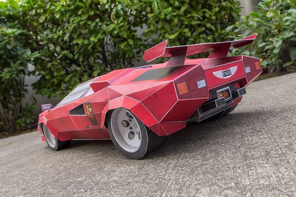 Lamborghini Countach (modelo Para Armar En Papel) - $ 49 