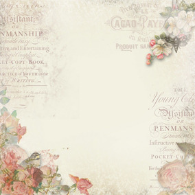 Lamina Digital Para Decoupage Sublim Flores Shabby Chic 146