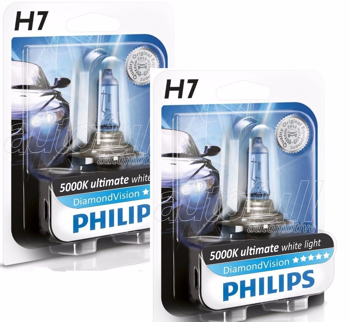 Lampada Philips Diamond Vision 5000k H1,h3,h4,h7,hb3,hb4