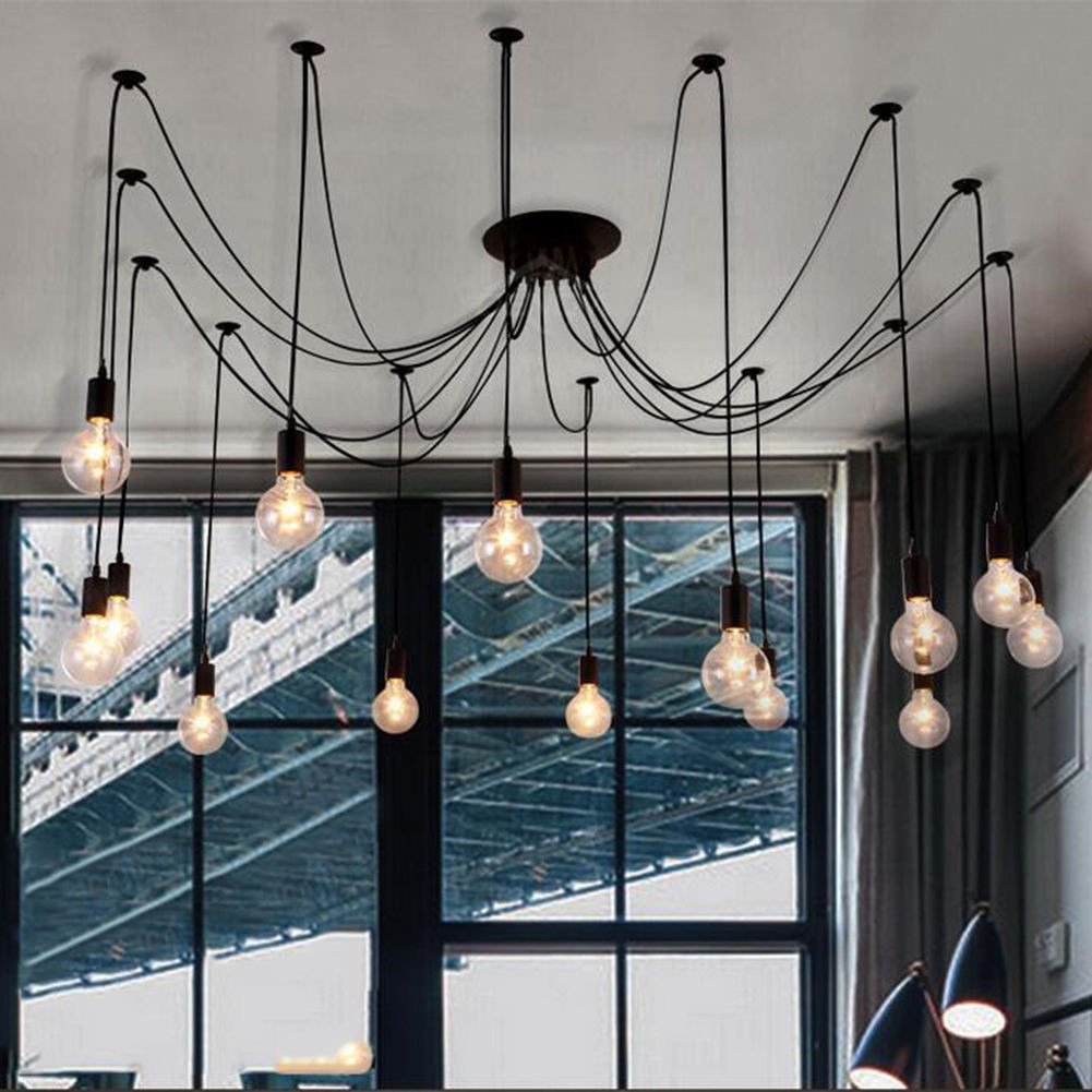 Lampara Araña Luminaria Pendiente Techo 6 8 12 Foco Led S/ 199,99 en Mercado Libre