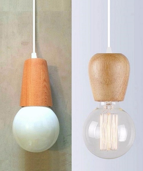 Lampara colgante madera diseño nordico escandinavo 485,00 en ...