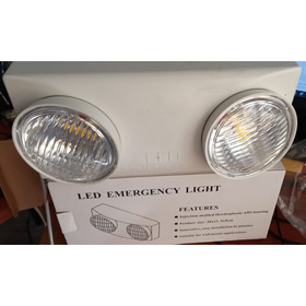 Lámpara De Emergencia Led Luz Amarilla, Batería De Litio 8hr