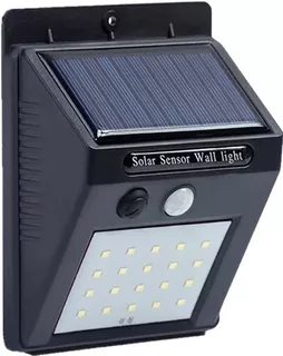 Lampara Energía Solar 20 Leds Sensor Interior Exterior /e
