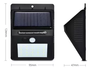 Lampara Energía Solar Leds Sensor De Movimiento Interior Ext