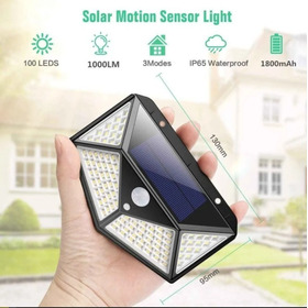 Lampara Led Con Sensor De Movimiento Panel Solar