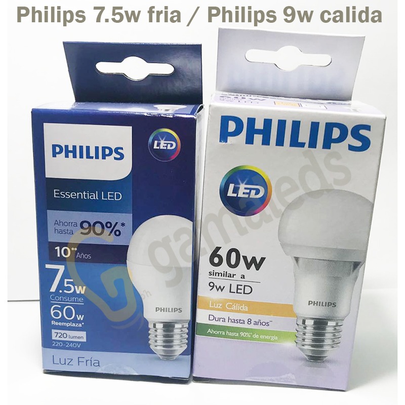 7 8w Foco Lampara 9w60w 220v Led Ahorro Philips 5w E27 FTlKJ1c