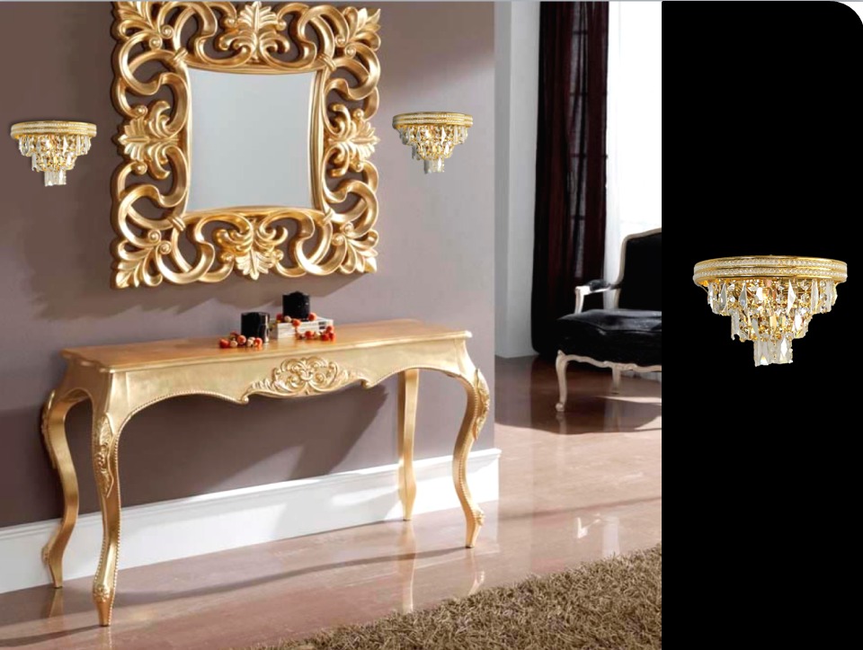 Lamparas apliques de cristal para pared nuevas modernas bs ... Lamparas de cristal modernas
