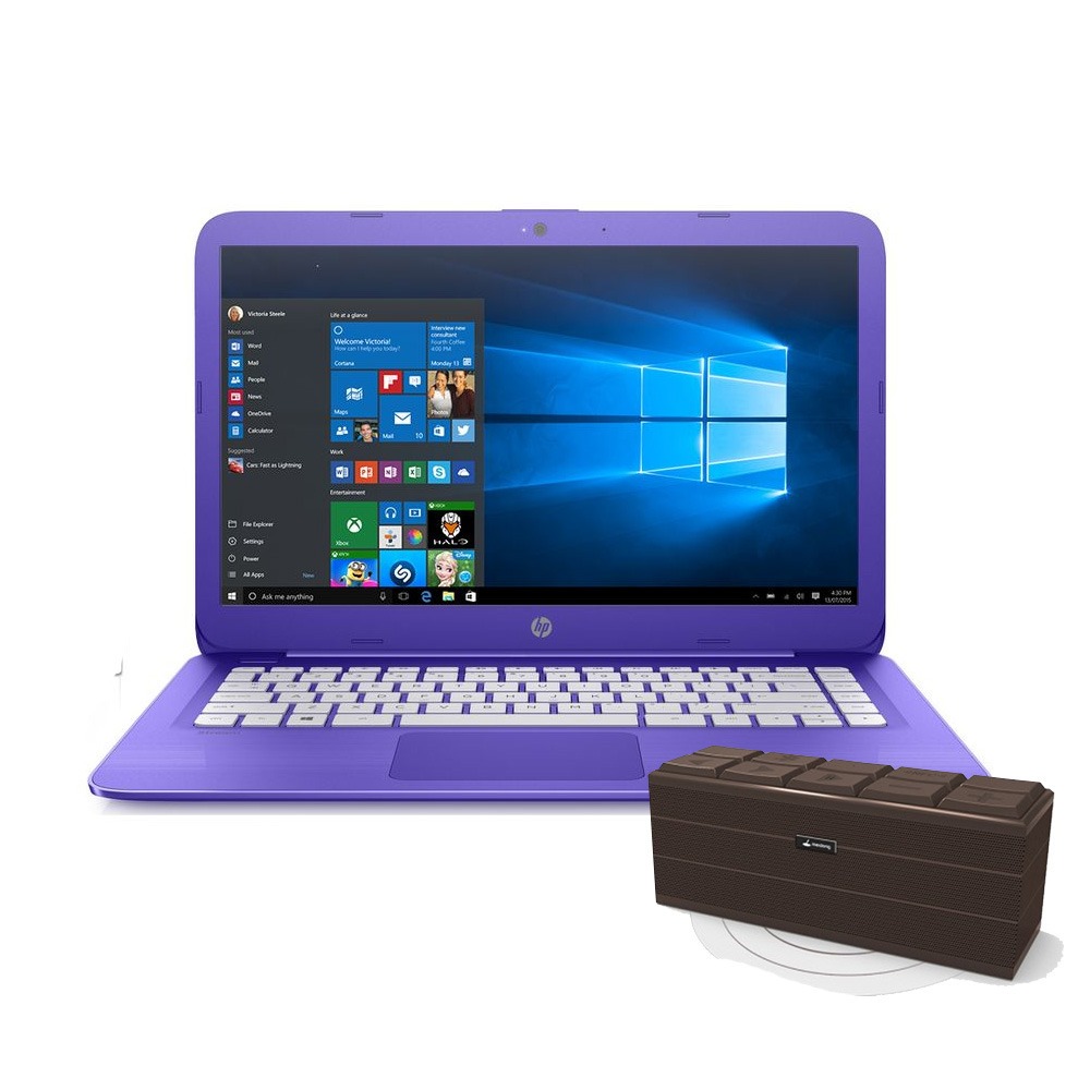 Laptop Hp Stream 14 Intel Celeron 64gb Morada + Bocina - $ 5,399.00 en