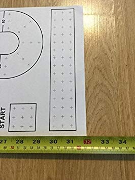 Large Cribbage Board Hole Pattern Paper Template 9 X 32 Large Cribbage Board Hole Pattern Paper Template 9