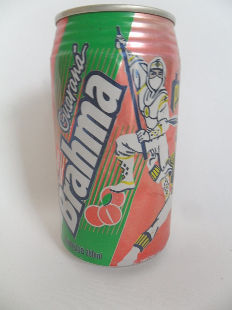 Lata Vazia Refrigerante Latinha Guaraná Brahma Power 