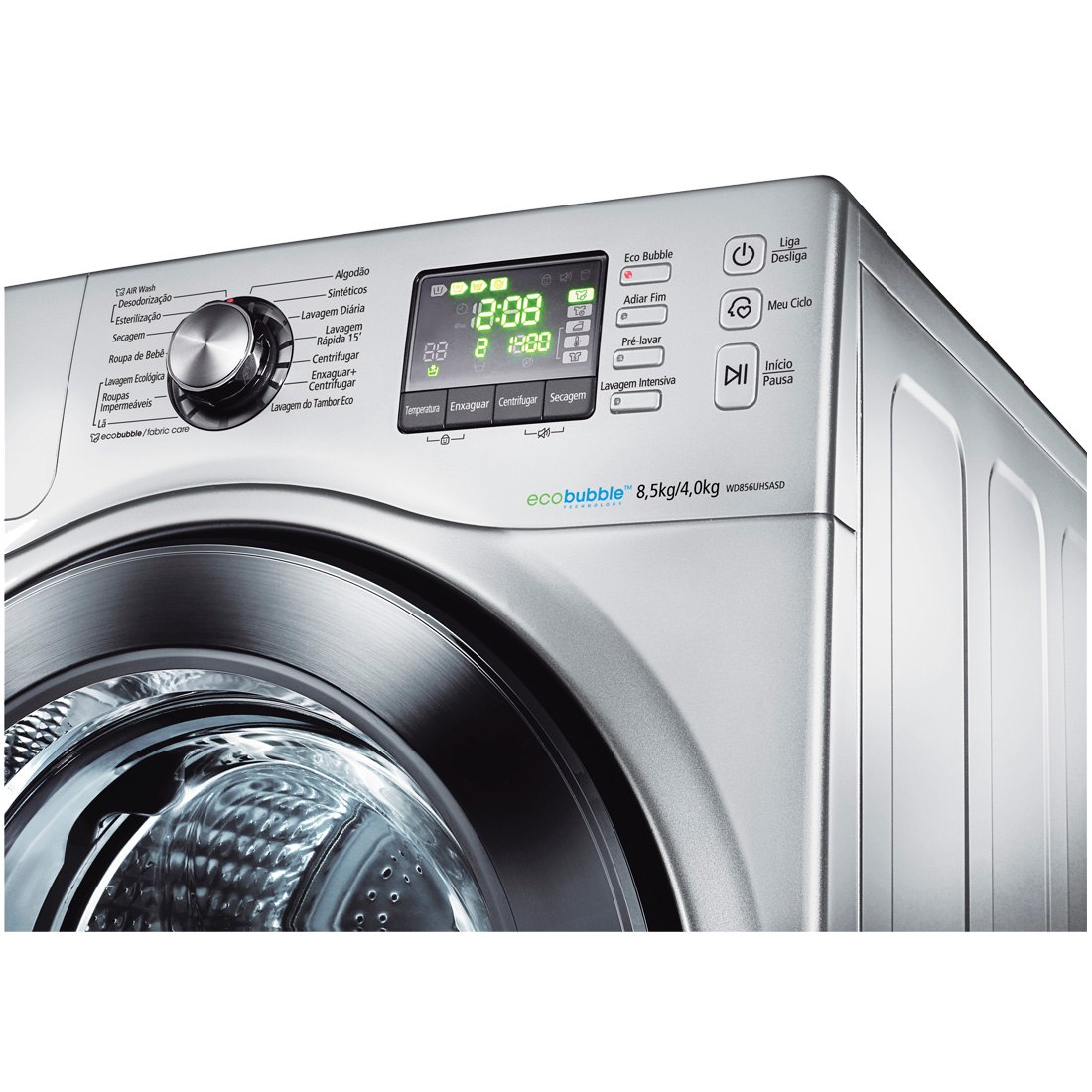 Lava E Seca Samsung 8,5 Kg Ecobubble Prata 110v - R$ 2.599,00 em