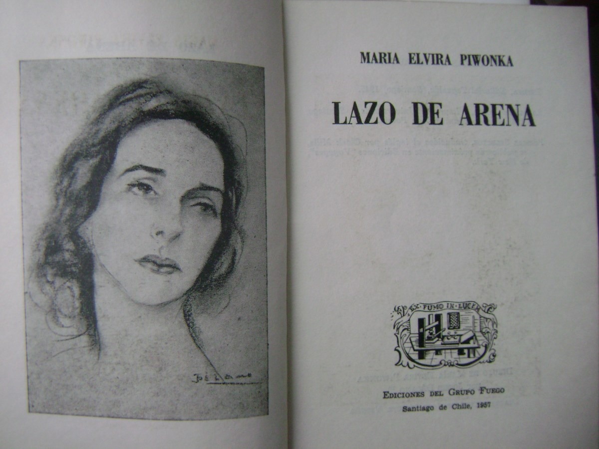 Lazo De Arena / María Elvira Piwonka / Autografiado / 1957 ...