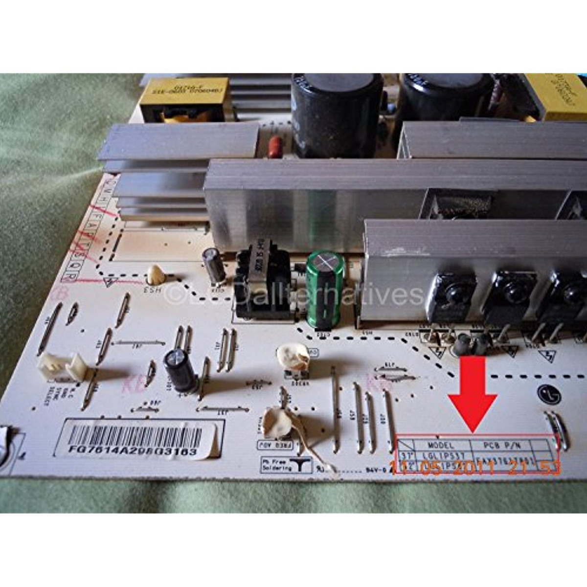 LG 42LC7D-UB TV//LCD Monitor CAPACITOR Repair Kit w// Solder Iron