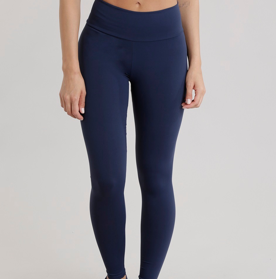 calça legging cotton preta