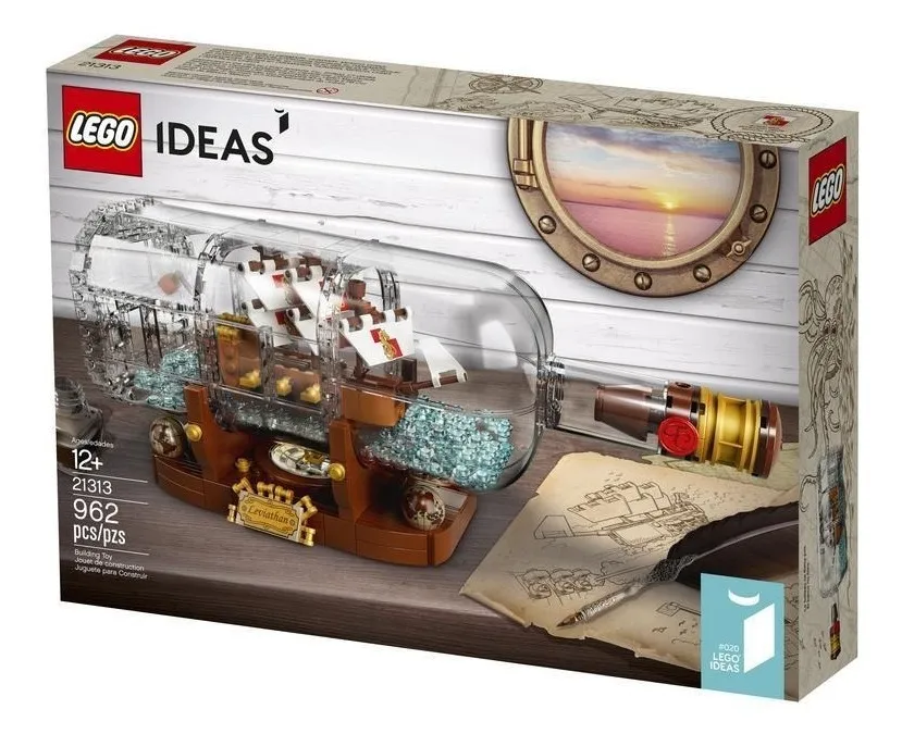 lego barco en botella