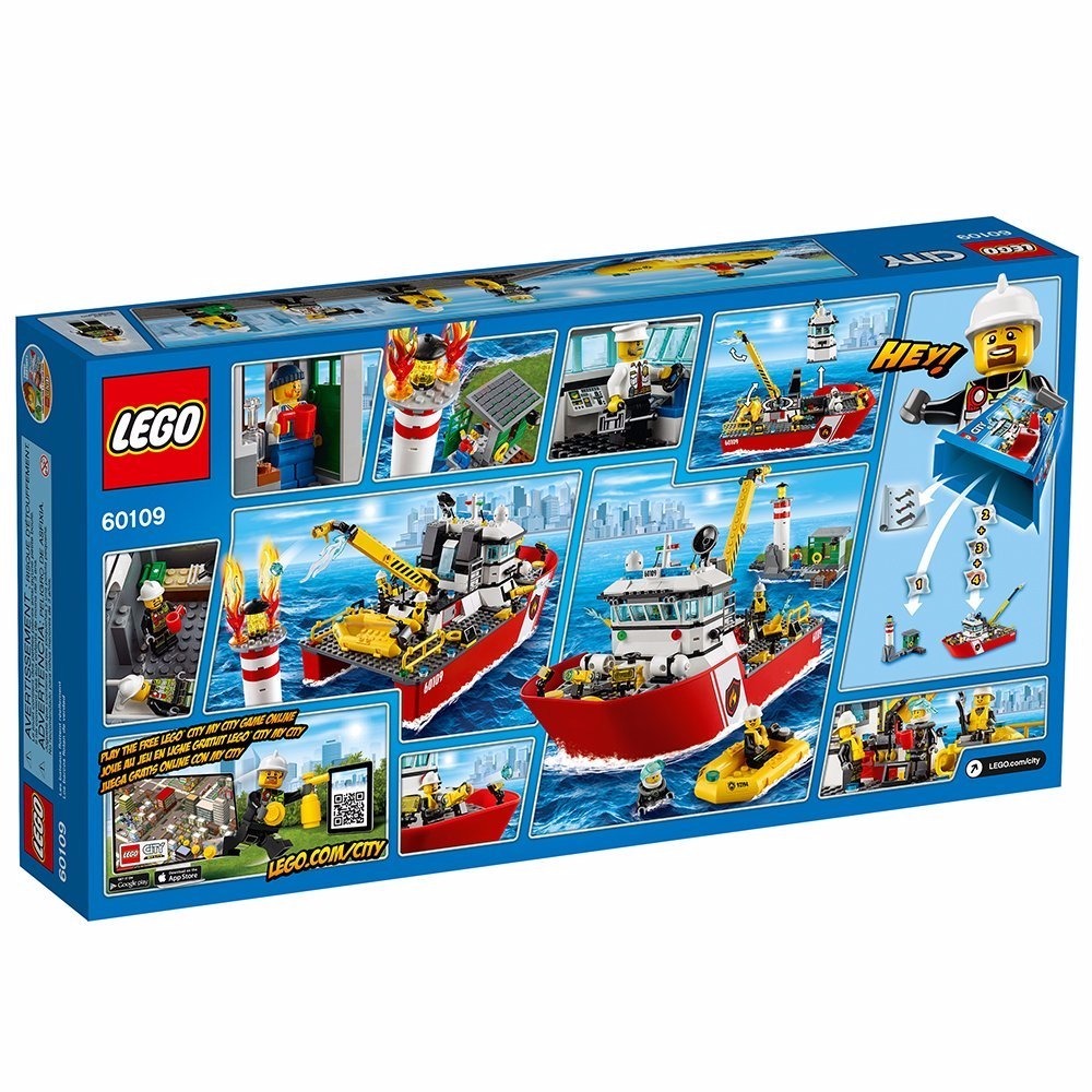 lego city barco de bomberos