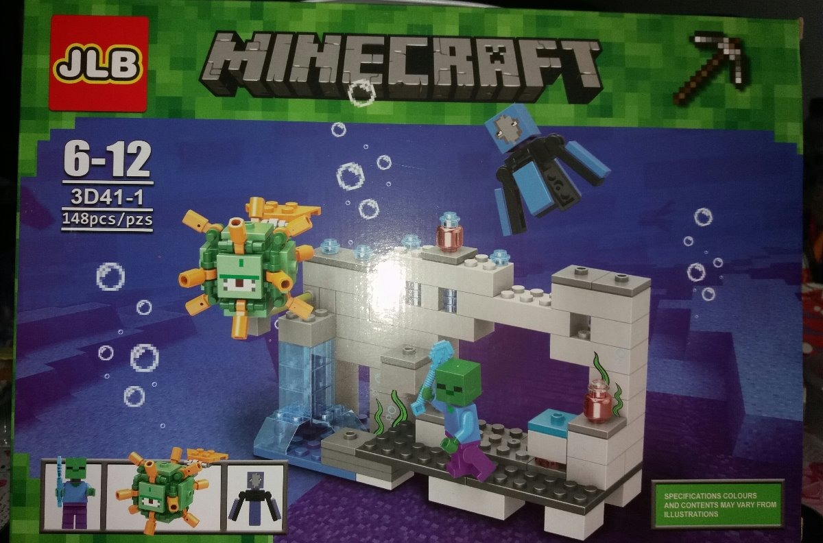 Lego Compatível Minecraft No Fundo Do Mar Com 148pçs R 6990