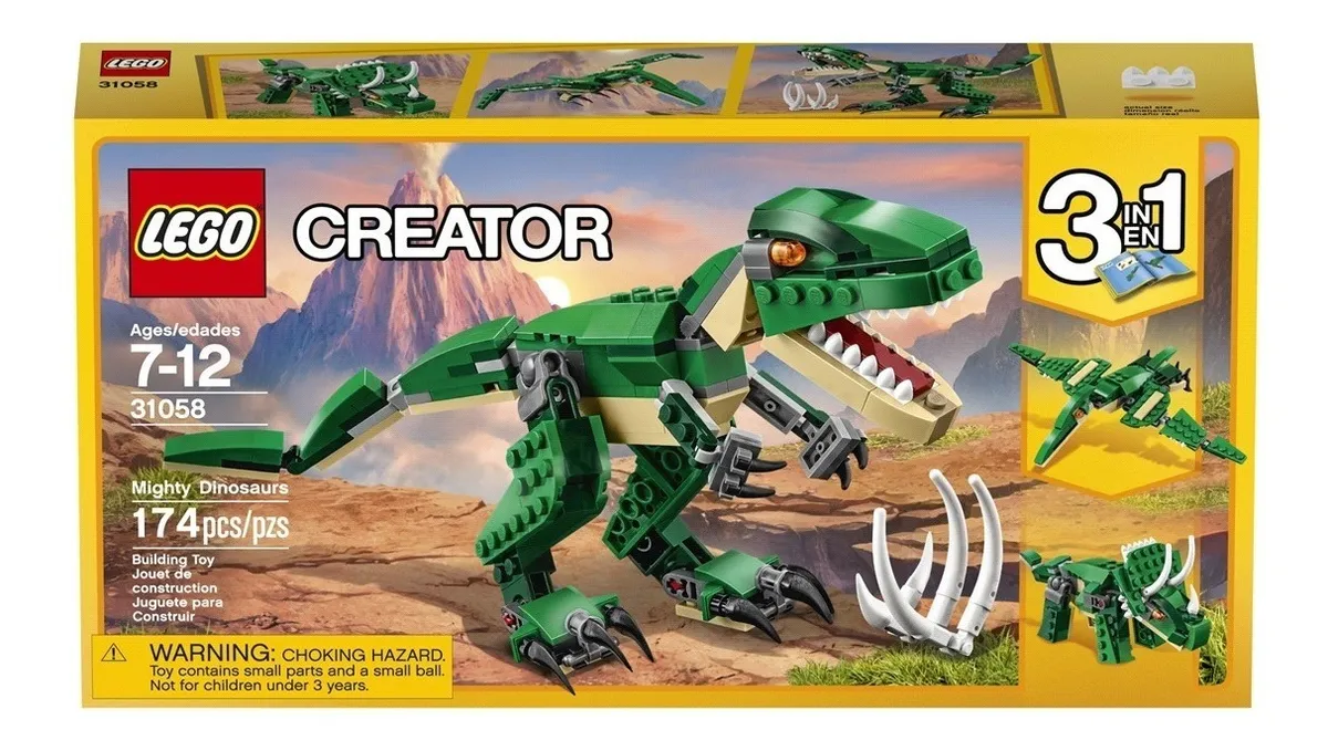 lego creator 3 en 1 dinosaurio