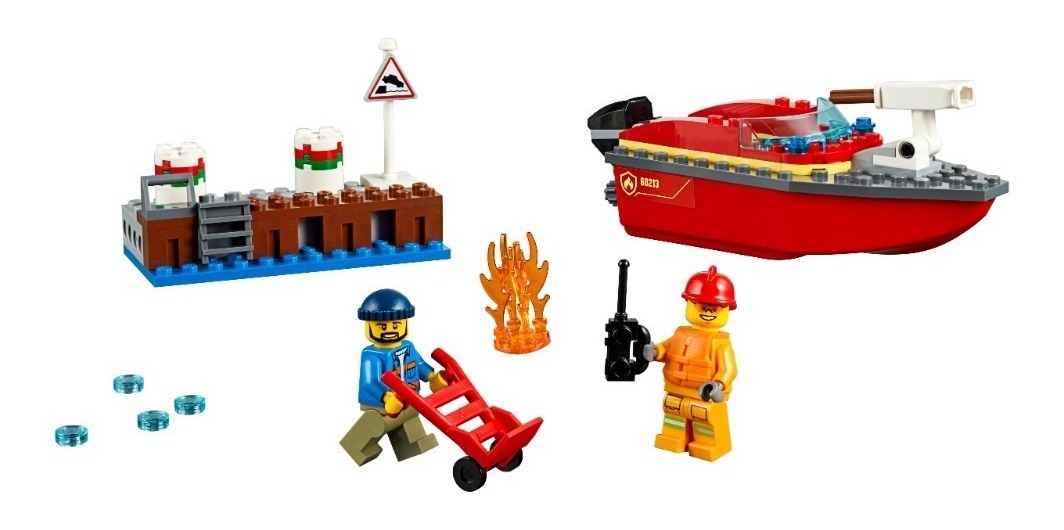 60213 bomberos en el puerto-nuevo embalaje original Lego ® City