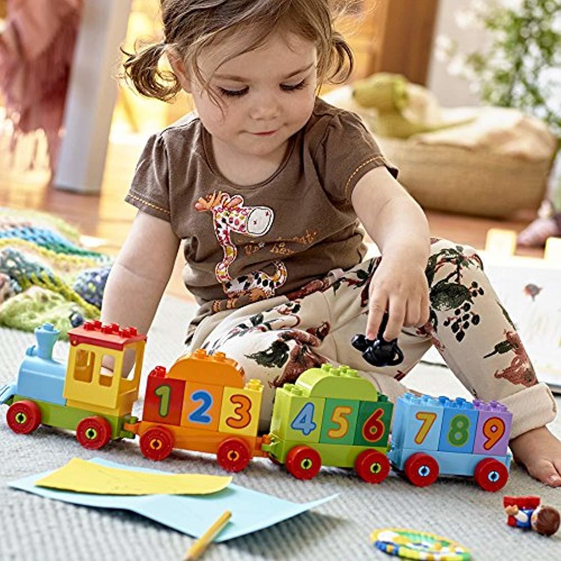 temprano Lego 10847 Duplo Mi Primer Número De Tren de Juguete con número decorado ladrillos