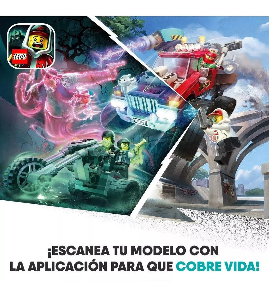 428 un. Lego lateral oculto 70421 el fuegos Stunt Camión Edad 8