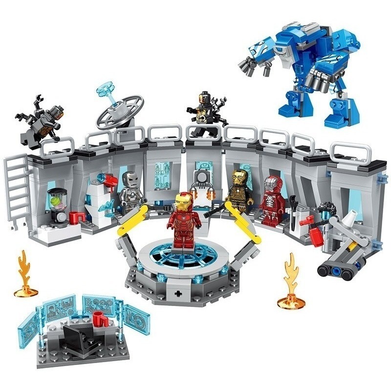 lego laboratorio de iron man