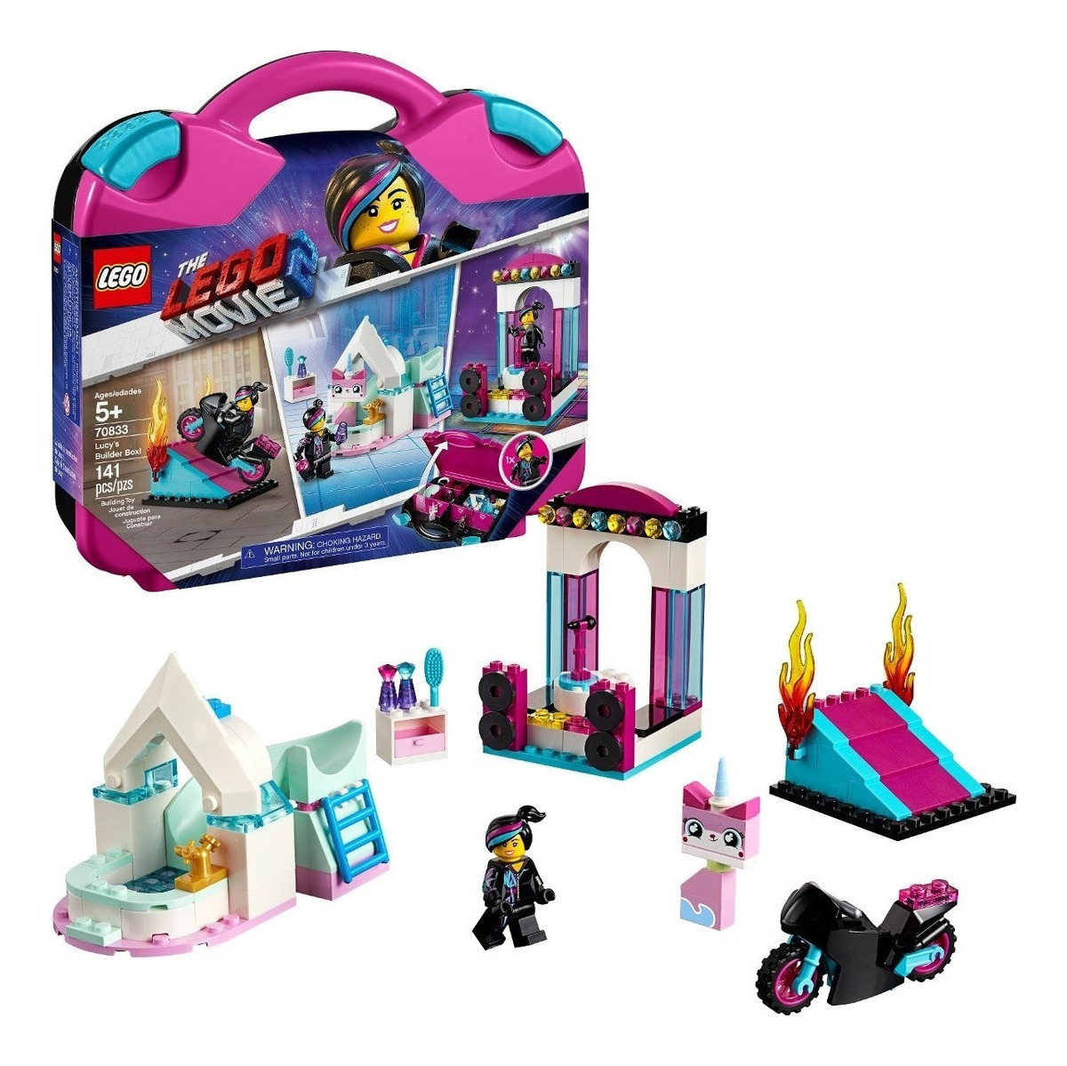 La película Lego 2 Caja constructor de Lucy caso Unikitty Moto Play Set 70833 Nuevo
