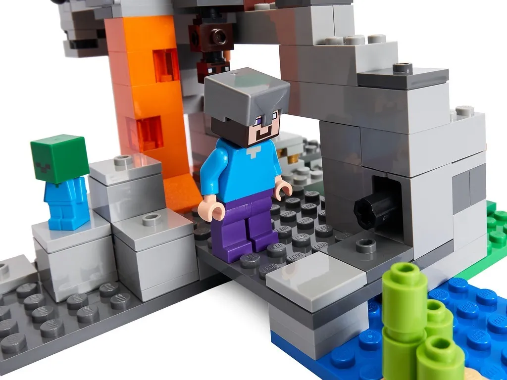 lego minecraft cueva de los zombies
