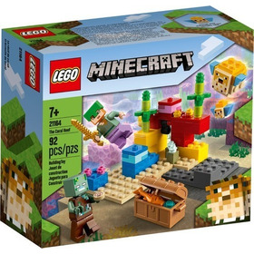 Lego Minecraft Set The Coral Reef (92 Piezas) 21164