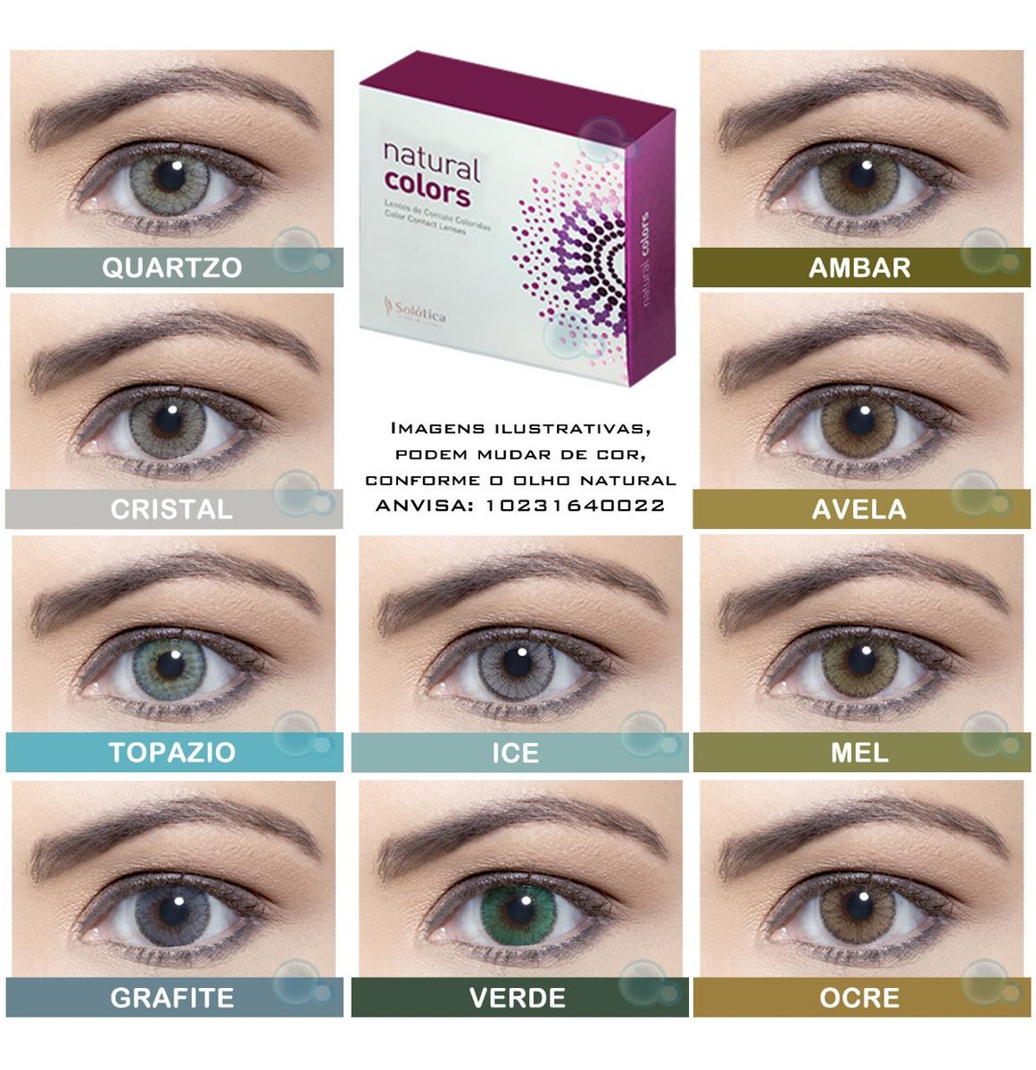 Lentes De Contato Com Grau Goiania Lente De Contato Solotica Natural Colors - Com Grau - R$ 74,99 em