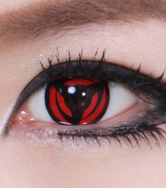 Lente De Contacto Kakashi Mangekyou Sharingan Cosplay Stock