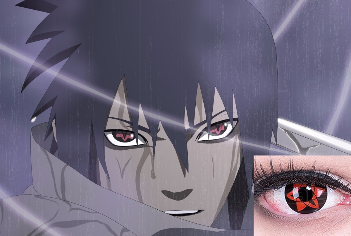 Lente De Contato Eternal Mangekyou Sharingan Sasuke Naruto