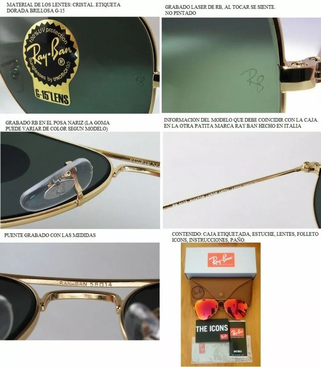 gafas ray ban aviator modelo 3025 gafas ray ban aviator modelo 3025