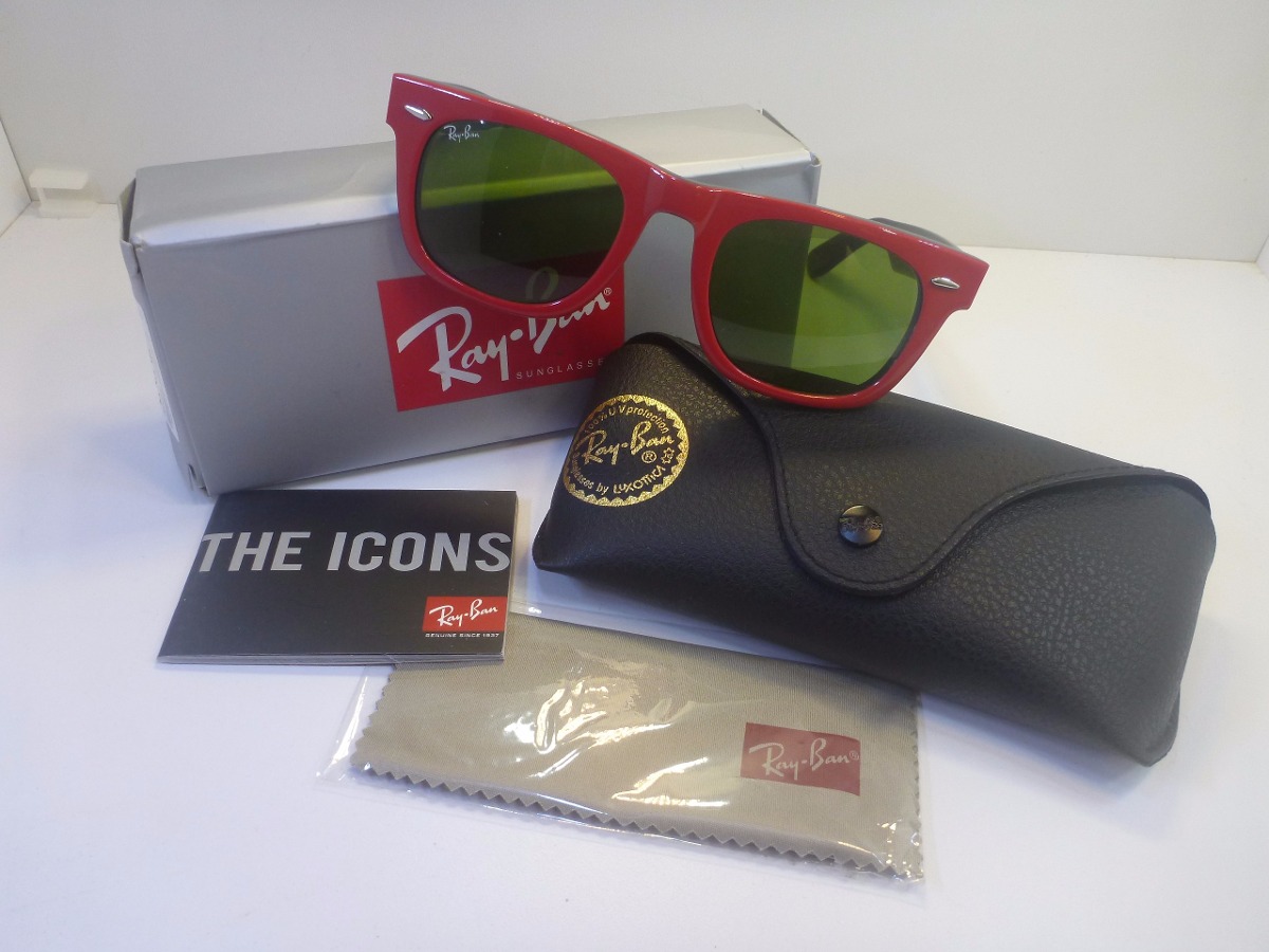 lentes ray ban rojo con negro lentes ray ban rojo con negro