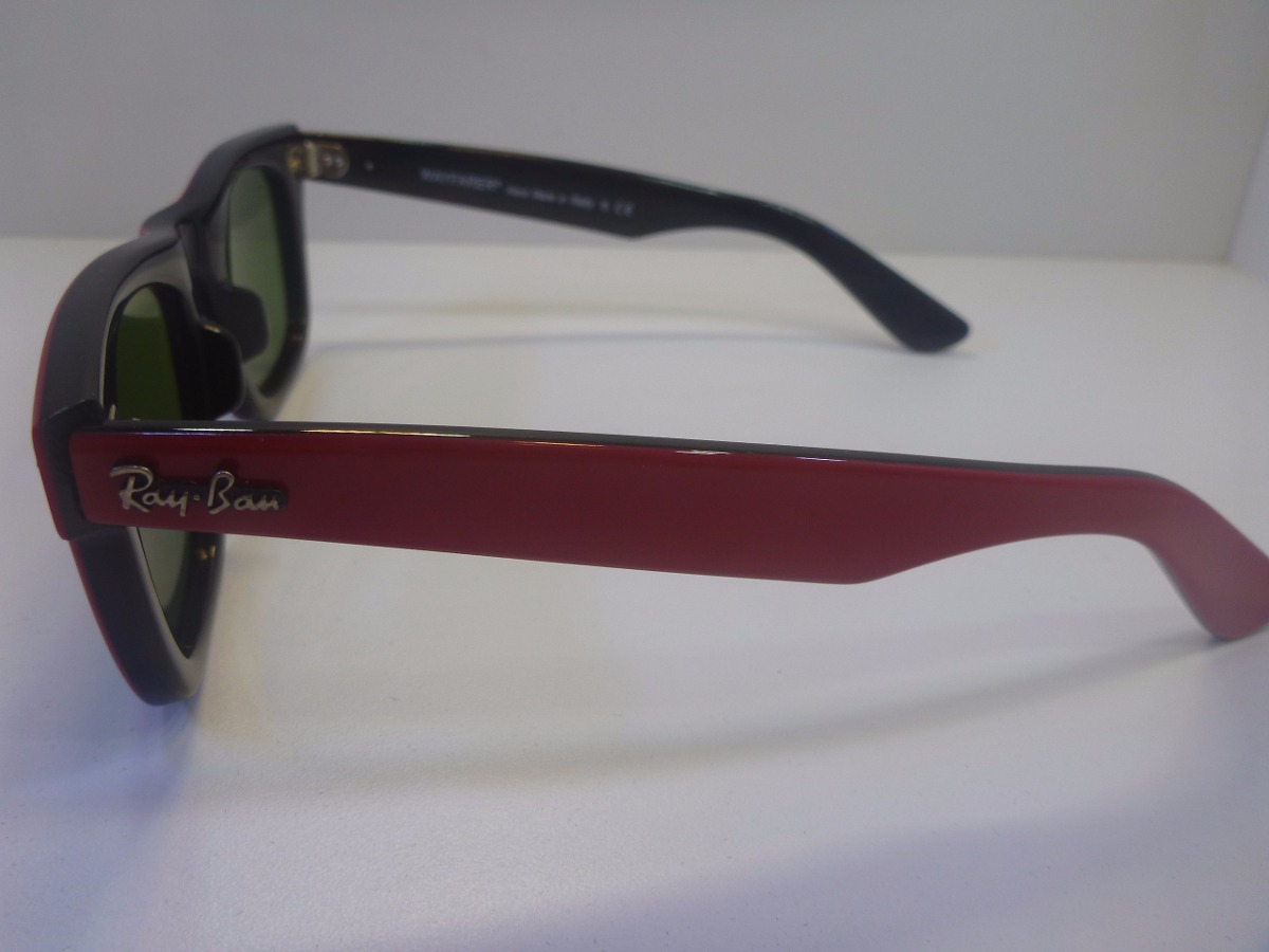 lentes ray ban rojo con negro lentes ray ban rojo con negro