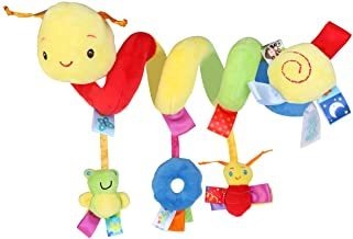Baby Stroller Toy Activity Spiral Hanging Toy with Ringing Bell for Car Seat Bed